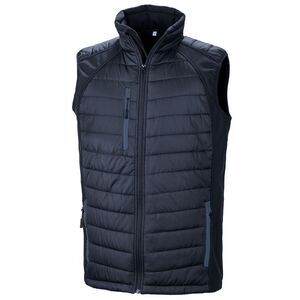 Result Genuine Recycled Unisex Adult Compass Softshell Padded Vest / Navy